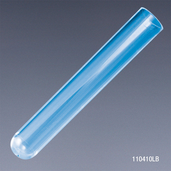 Globe Scientific Test Tube, 12 x 75mm (5mL), PS, Blue Test Tubes; Plastic Tubes; Round bottom tubes